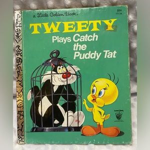 “Tweety Plays Catch the Puddy Cat”, A Little Golden Book